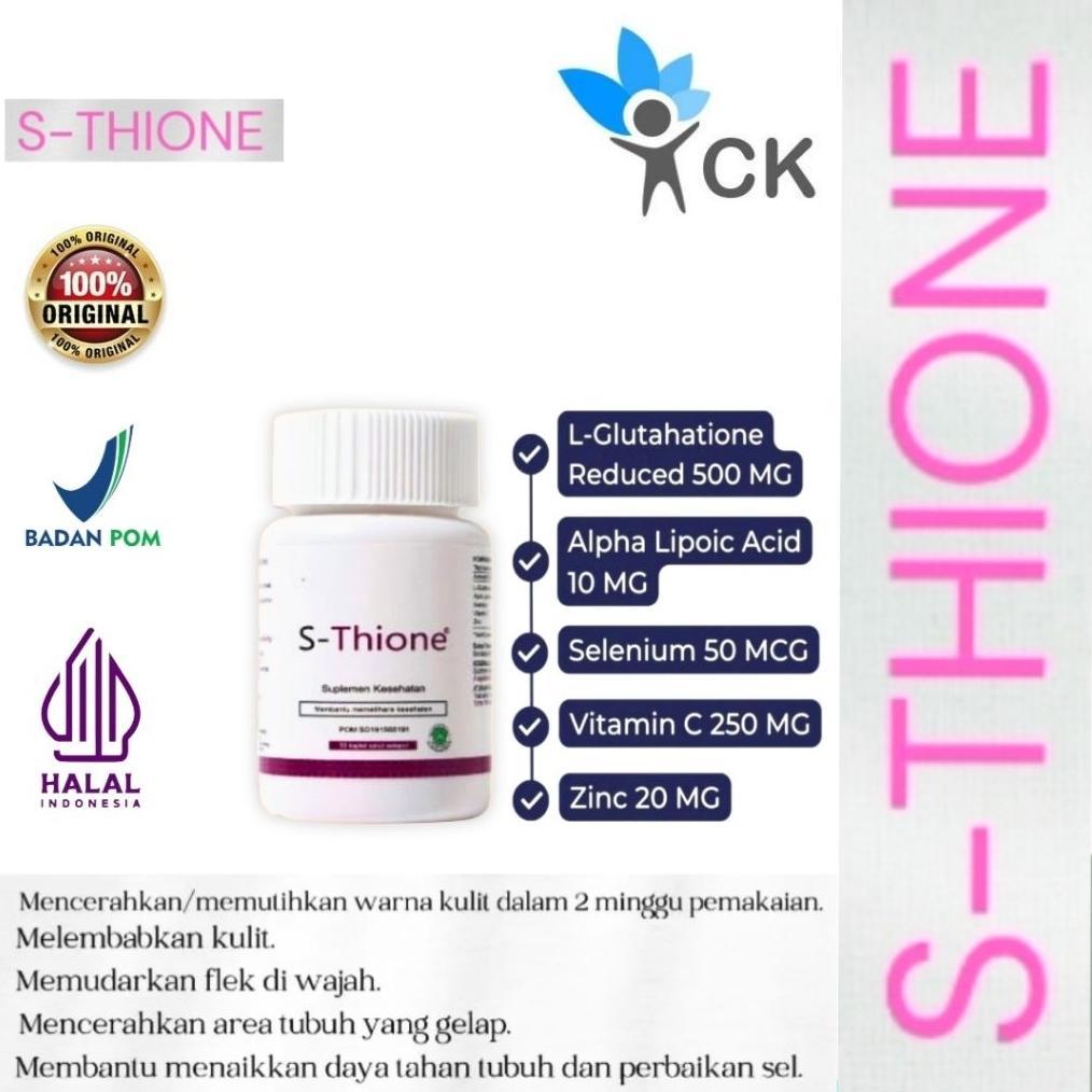 S-THIONE botol isi 30 - memutihkan kulit dalam 2 minggu