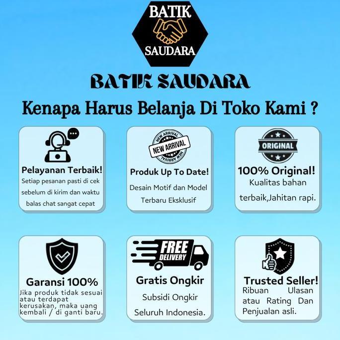 Gamis Syar'i Batik Modern Bolero Jumbo Varian Motif Batik Saudara