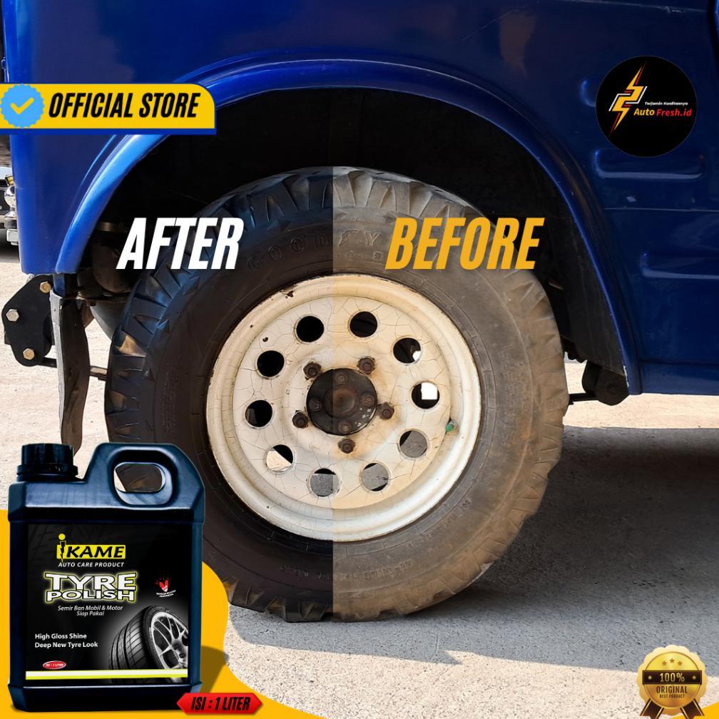 Bergaransi Semir Ban Motor-Mobil Berkualitas (Ekonomis) / Semir Ban Ikame Tahan Lama / Semir Ban Ika