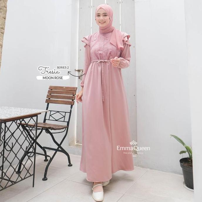 Emmaqueen Gamis Dress Tule - Dress Tresia