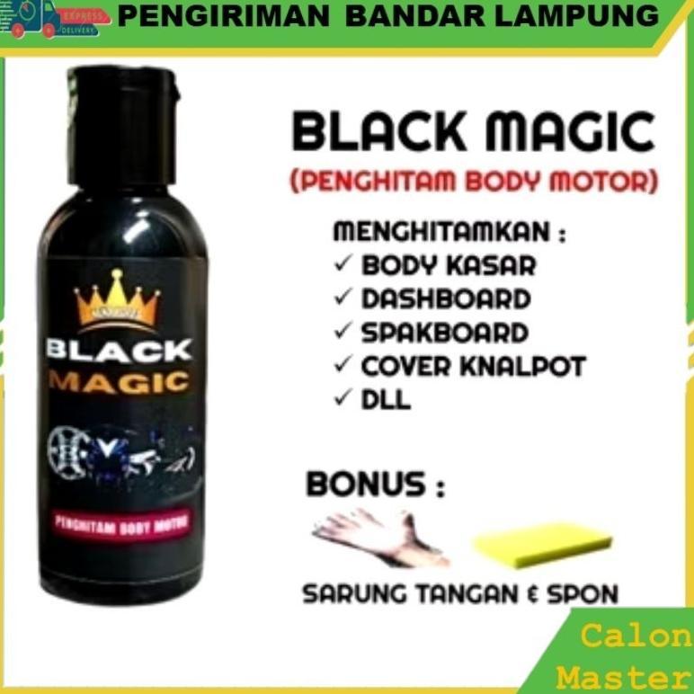 Tahan Lama Black Magic Penghitam Body Motor / Semir Ban Motor Calon Master Lpg