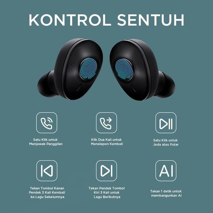 New.. MINISO Bluetooth Earphone blutut TWS Wireless Headset Audio Earphones Earbuds Keong Full Bass 