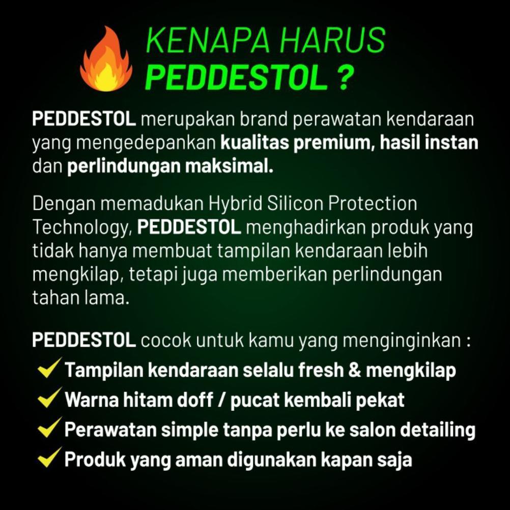 Flash Sale Penghitam Dashboard & Ban Mobil Peddestol Black Shock Shine | Pengkilap Body, Trim, Plast