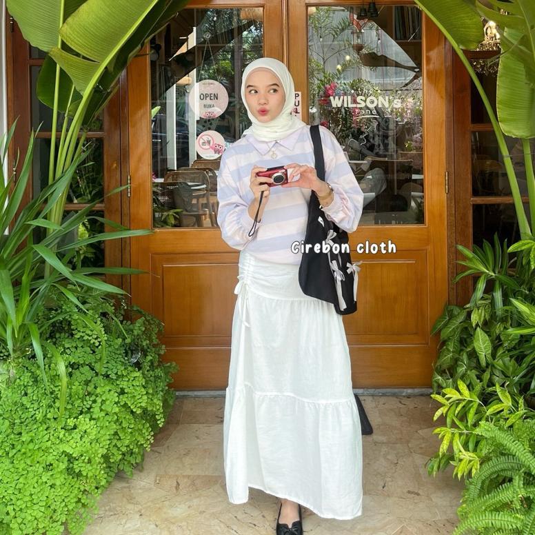 BIG SALE KIYANA Cirebon Cloth - Amira Skirt / Rok Aesthetic / Korean Skirt / Rok serut