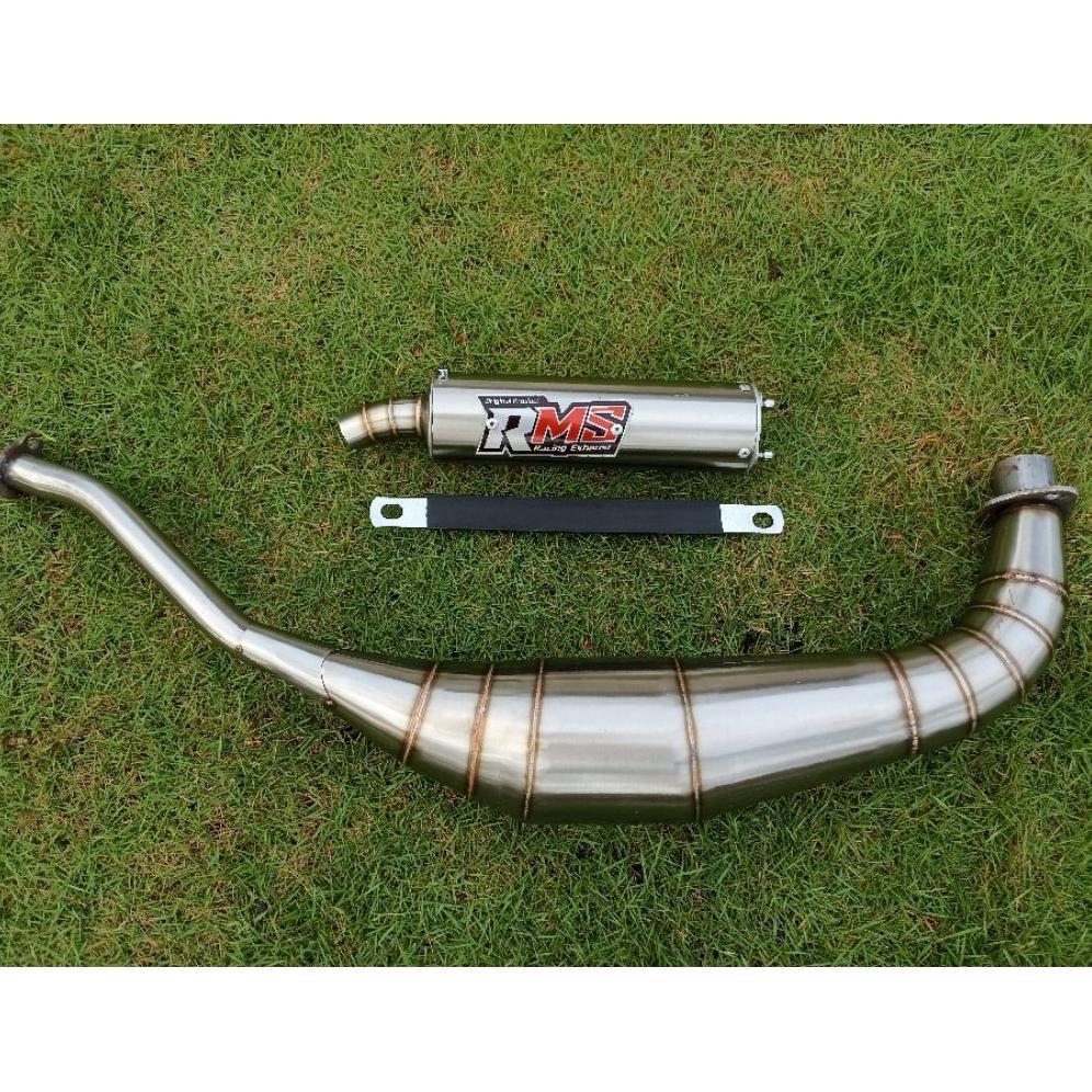 Murah Knalpot Motor 2 Tak Fizr Repsol, Kolong Stainlles Standar Racing Garing Kemrincing