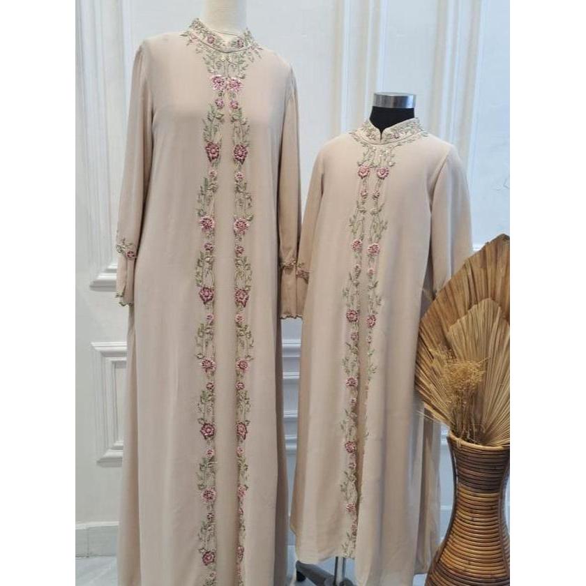 FLEUR ABAYA Gamis Sarimbit keluarga D 398 F By Nesty Collection
