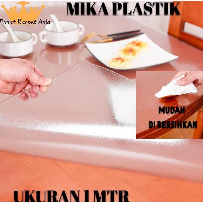 PKA [[HARGA LIVE BISA COD]] Mika Tebal Lentur uk 0.20 Dan 0.30 Plastik Bening / Plastik Mika / Tapla