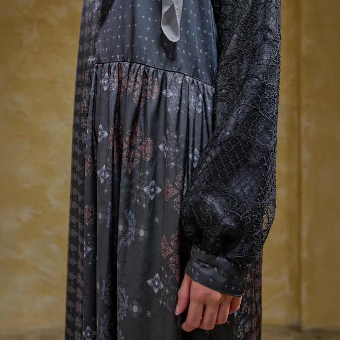 ZM Zaskia Mecca - Kanae Gamis Wanita Premium - Teman Serumpun - Edisi Kamboja Brokat Dress