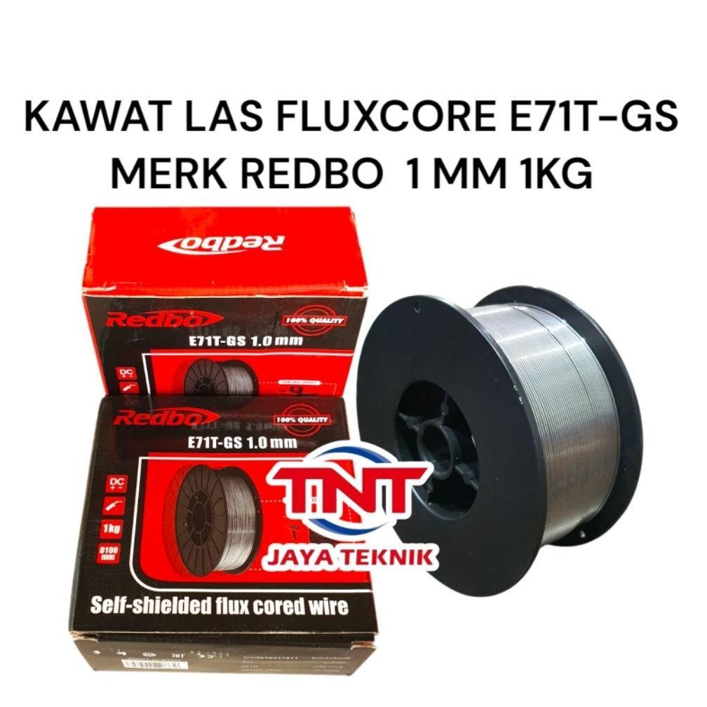 REDBO KAWAT LAS FLUX CORE WIRE 1 MM 1KG / KAWAT LAS MIG WIRE FLUX CORE 1MM 1KG REDBO