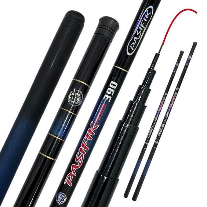 Langsungdapat- Pasifik Joran Tegek Serat Kaca Lentur Ultralight 180-630Cm Joran Pancing Tegek Ikan N