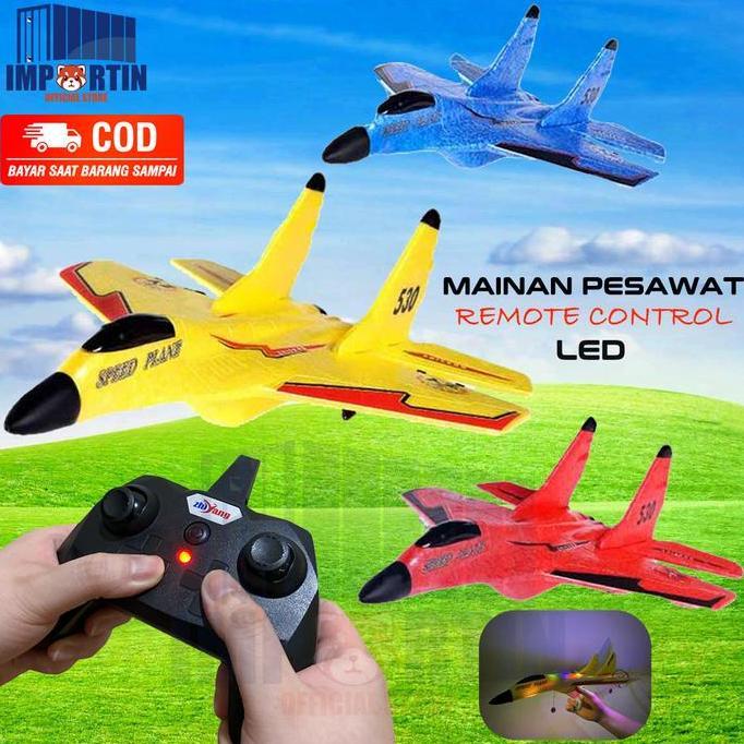 Termurah / Hot Sale Mainan Pesawat Terbang Remote Control Led Pesawat Glider Airplane Tempur Zy-Pro/