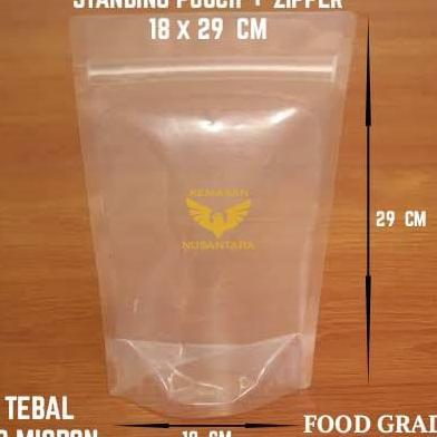 100Pcs Standing Pouch 20 X 30 Zipper Tebal Plastik Klip Plastik Pouch