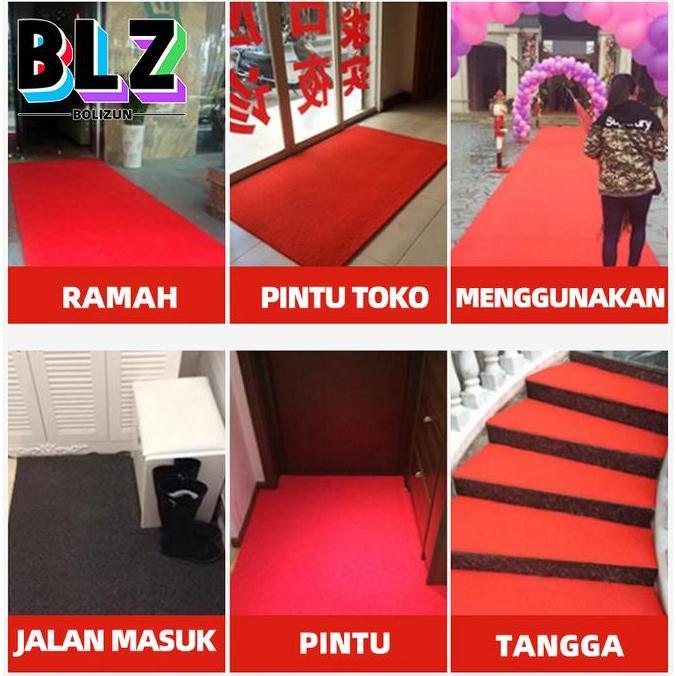 Keset Karpet PVC Mie / Bihun Meteran - 100 x 120 biru coklat Hijau Hitam Kain Lantai