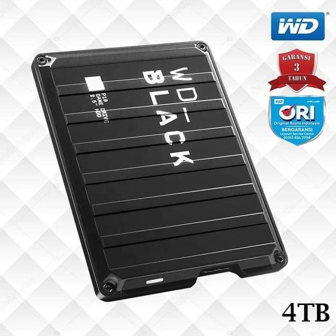 Saverain- Wd Black P10 4Tb Game Drive - Hardisk Eksternal Gaming Pc Portable Hdd Storage