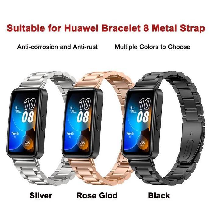 Strap for Huawei Band 10/9/8 Metal Stainless Steel Strap Huawei Band 7 Strap Replacement Huawei Stra