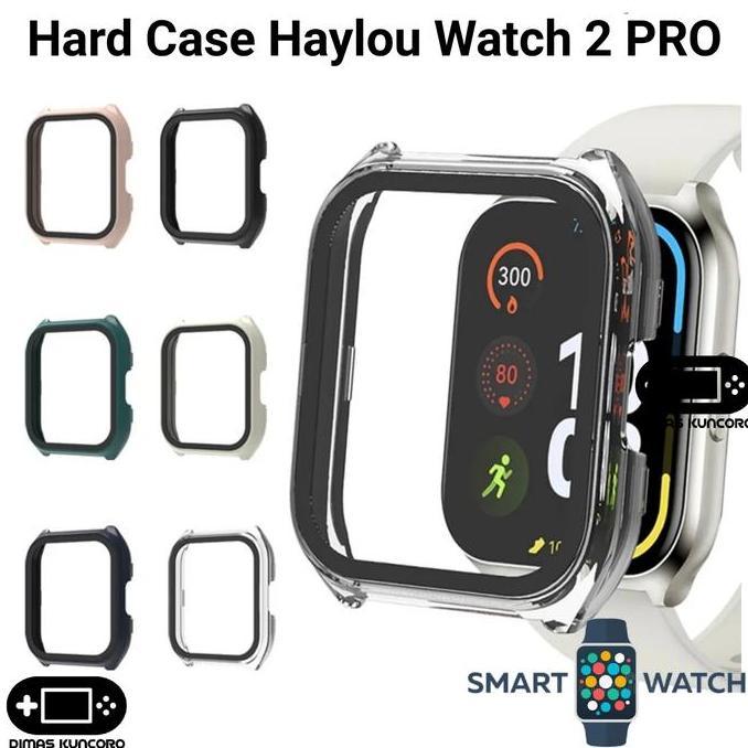 Hard Case Haylou Watch 2 PRO cover bumper tempered glass casing haylou watch 2 LS02 pro