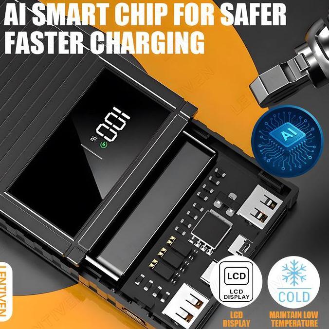 Lansungkirim- Lentiven Powerbank 30000Mah Mini Fast Charging Bh73