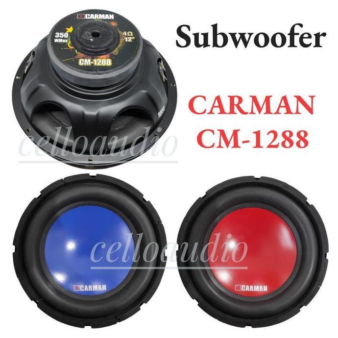 Subwoofer 12" Carman CM 1288 Double Coil 12 Inch CM1288 terlaris