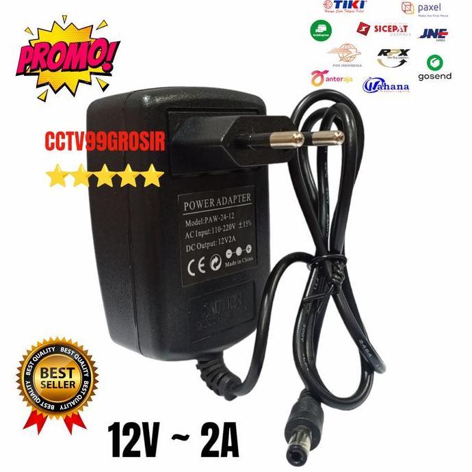 Amanbanget- Adaptor Cctv 12V - 2A Adaptor Cctv