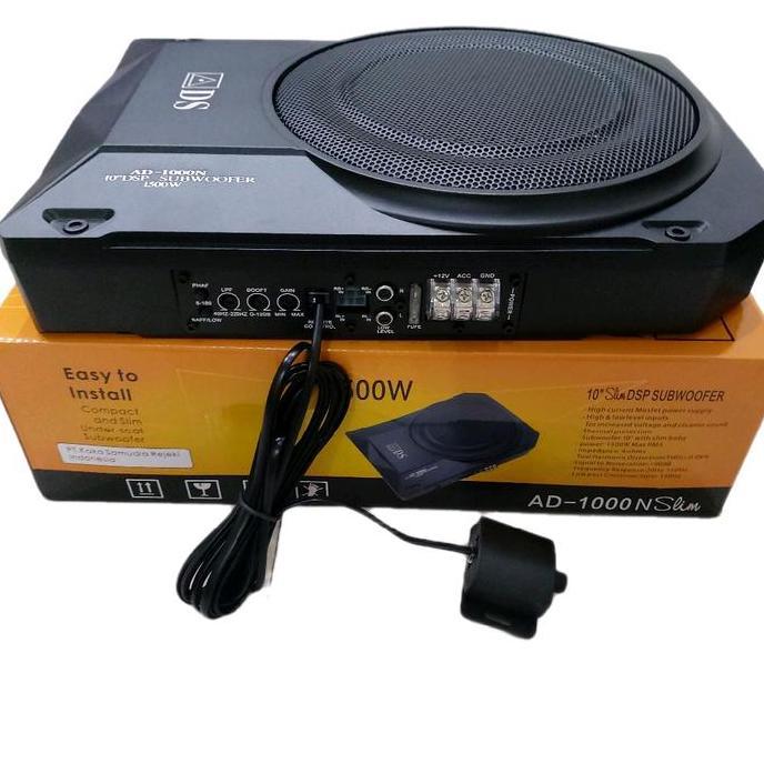 SUBWOFER 10 INCH KOLONG ADS AD 1000N SUBWOOFER BASSTUBE BASTUBE AKTIF bass kolong 10 inch aktif terl