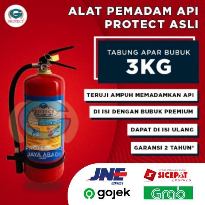 Amanbanget- Apar 3 Kg Protect Powder / Alat Pemadam Kebakaran / Apar 3Kg
