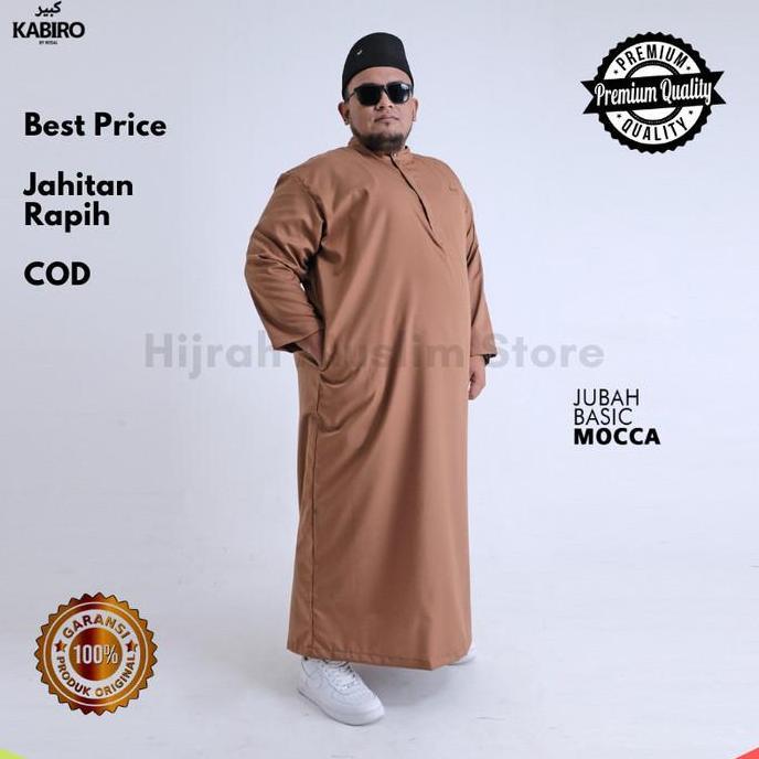 Gamis Jubah Jumbo Big Size 4XL 5XL 6XL Kabiro Jubah Lengan Panjang