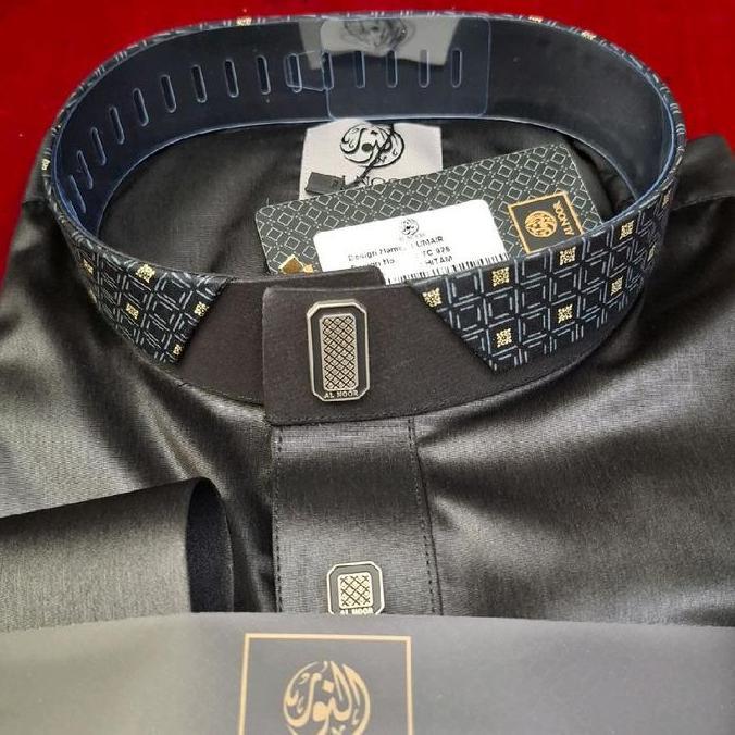 Jubah Hitam Alnoor Umair / Gamis Al Noor Polyester Premium / Jubah Alnoor Lengan Panjang Manset / Ju