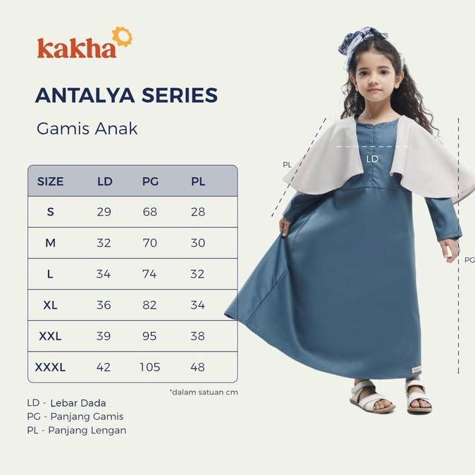 Kakha - Gamis Anak Antalya / Gamis Anak Perempuan / Dress Anak Perempuan / Gamis couple Ibu Anak