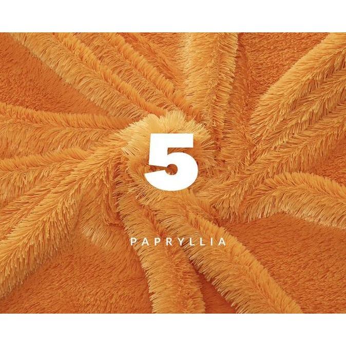 Karpet Lantai Kasur Bulu Rasfur 150X100Cm + Busa Tebal 2Cm ( Orange )