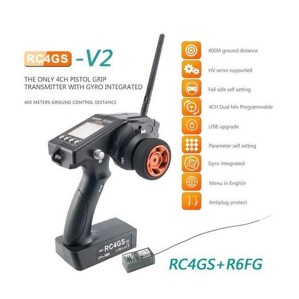 Lansungkirim- Radiolink Rc4Gs 2.4G 4Ch Gun Controller Transmitter