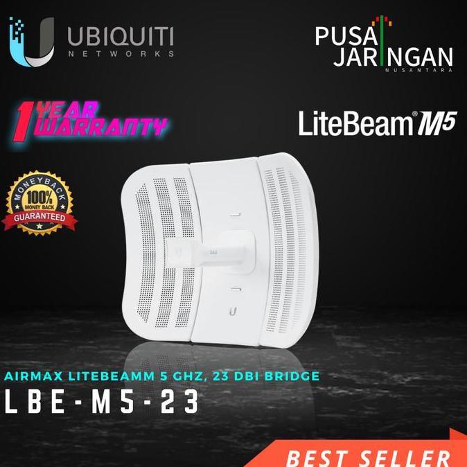 Ubiquiti LiteBeam M5 23dbi LBE-M5-23 Antena Broadband Nirkabel 5 GHz Metal Ringan dan Ringkas dengan