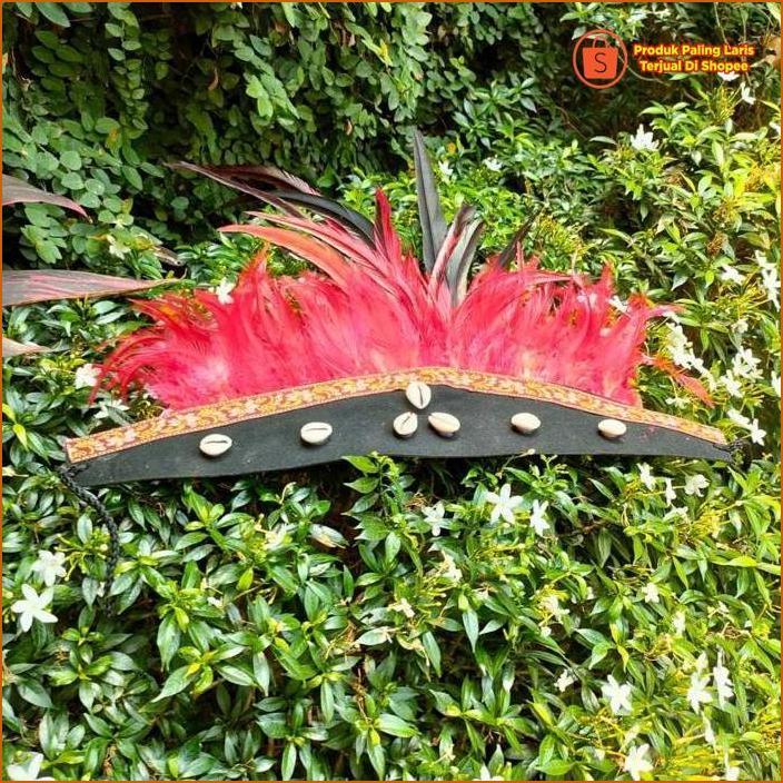 Hiasan Kepala Topi Adat Papua Kerang Tepat Guna