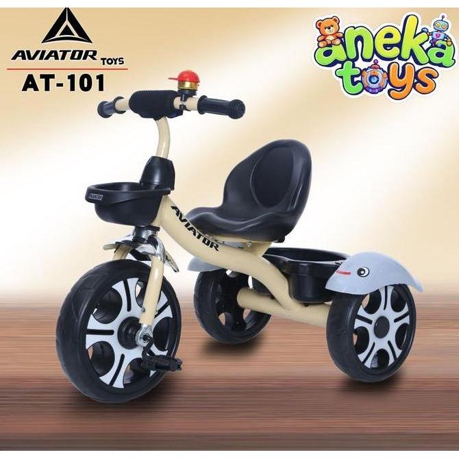 Lansungkirim- Aviator Toys Sepeda Roda Tiga Anak Aviator At101 Ban Eva Jumbo Tanpa Musik Rangka & Fo