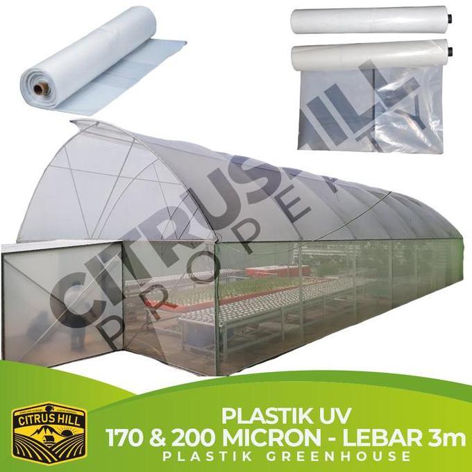 Tmn- Plastik Uv Green House 200 Micron Dan 170 Micron - Lebar 3 Meter