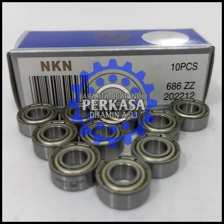 TERBARU BEARING 686 ZZ / 686ZZ TUTUP BESI NKN 