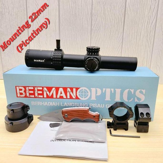Tele Beeman Optics 1-6x24 IR / Tele Buntung Beeman terlaris