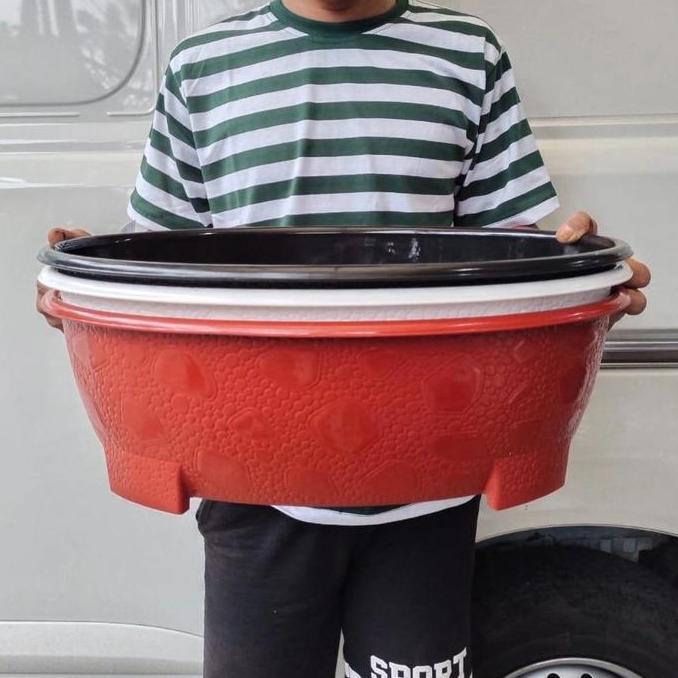 Tmn- Pot Bonsai Oval 10 Putih,Panjang 50 Cm,Pot Bonsai Besar Hitam,Teracota