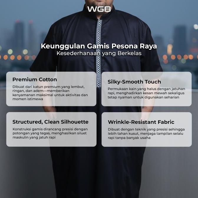 WGB Koko Gamis Pesona Raya Pria Big Size Jumbo XXL - SpecialPrimeRamadhan