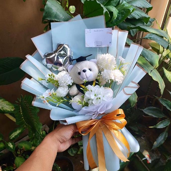 Bucket Boneka Wisuda/Buket Boneka/Buket Wisuda/Hadiah Wisuda/Buket/Buket Bunga/Bucket/Bouquet