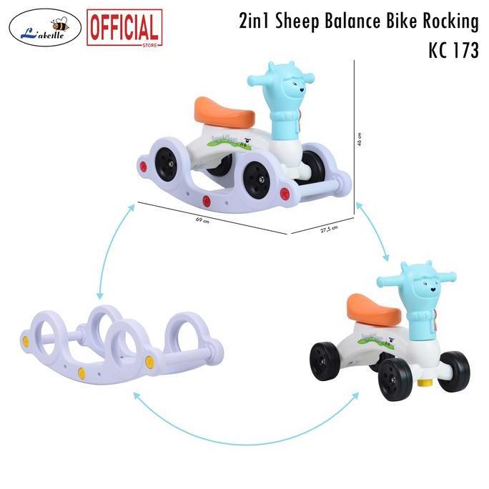 Lansungkirim- Labeille Kc Ride On Mini Push Balance Bike Rocking Sepeda Roda 3 Anak Bayi