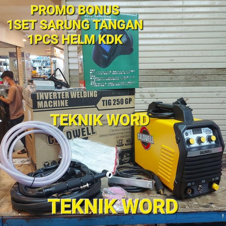MESIN LAS ARGON CALDWELL TIG 250 GP / INVERTER LAS CALDWELL ARGON TIG 250 GP