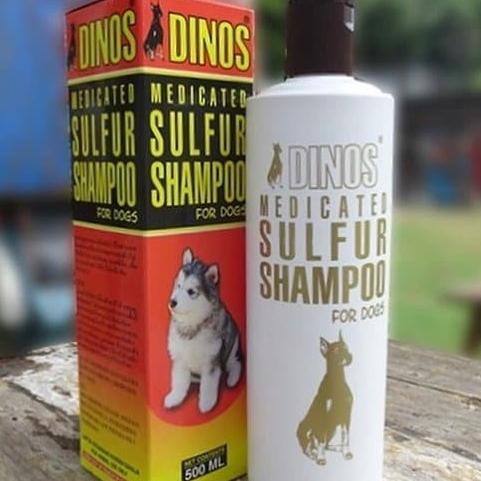 [FX] Shampoo Anjing Dinos Medicated Sulfur 500ml / Shampoo Gatal Anjing