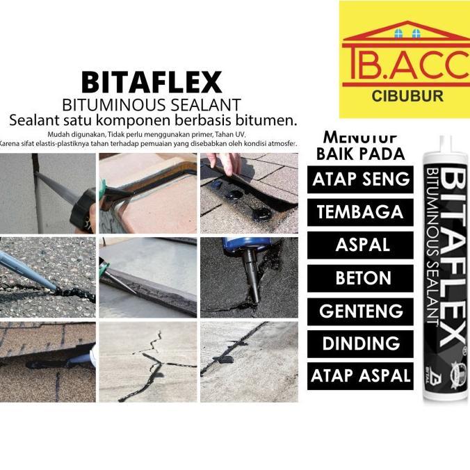 Bitaflex - Bitumen sealant Aspal Lem Aspal Beton Genteng Dinding Seng