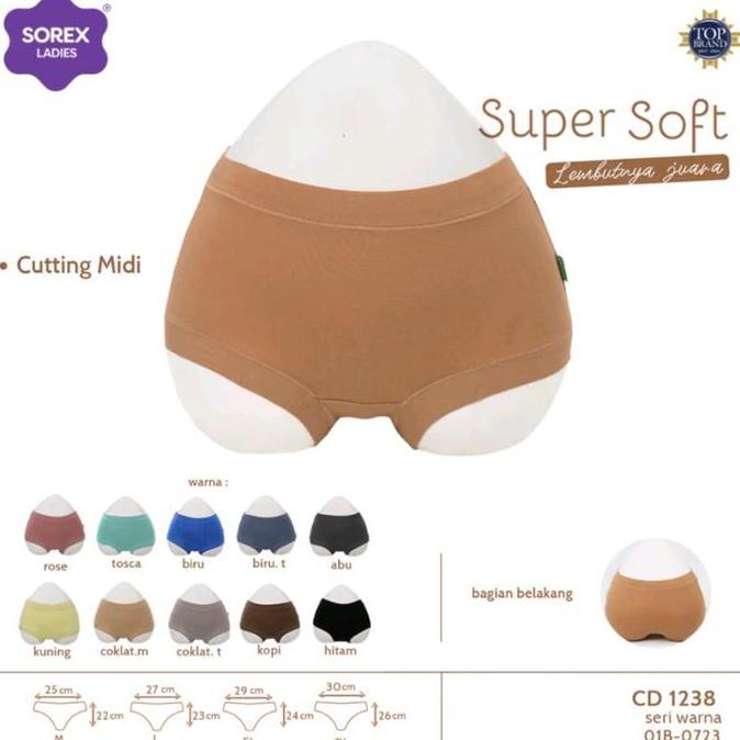CD wanita semi Boxer Sorex 1238 Super Soft
