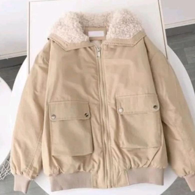 premium jaket musim digin jaket bulu jaket masa kinih jaket koreaan jaket tebal