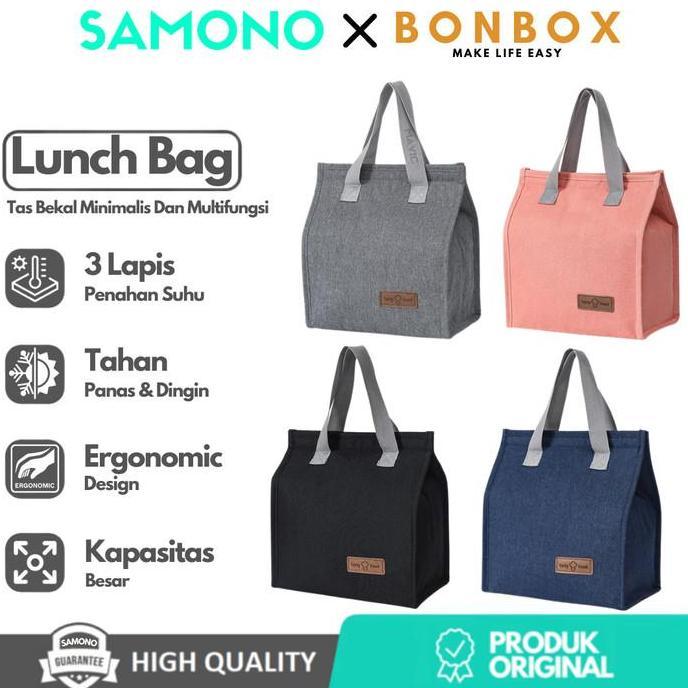 Samono SLB20 Tas Bekal Makan Portable Tas Lunch Box Bag Tahan Panas