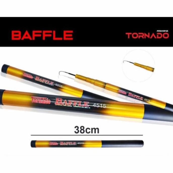 JORAN TEGEK CARBON RUAS PENDEK KAKU TORNADO BAFFLE 180-450 KAKU MURAH