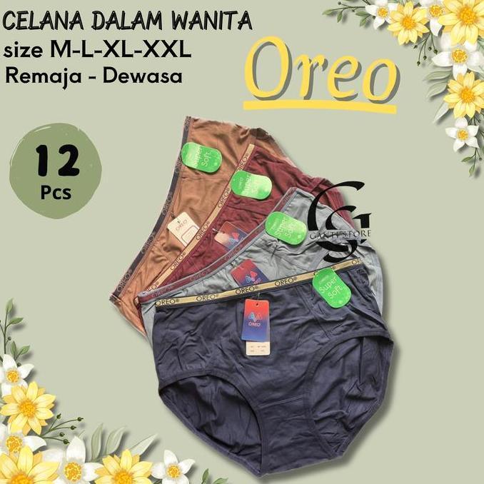 [Grosir] Super Soft CD Wanita Lembut Adem Nyaman Dipakai Oreo 1236 / CD Wanita / Celana Dalam Wanita