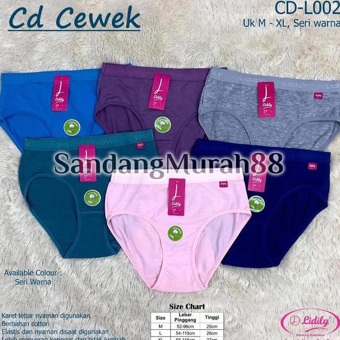 [ 3PCS ] CD LYDYLY L002 | Celana Dalam LYDYLY karet Lebar