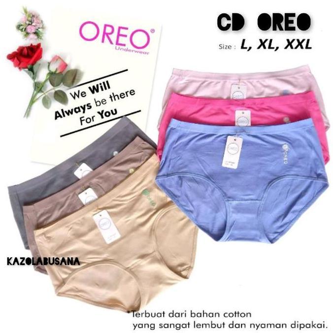 CD OREO CELANA DALAM WANITA LUSINAN OREO  (Pembelian 1 Lusin Gratis 1 CD)